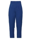 Ottod'ame Woman Pants Blue Size 2 Polyester, Elastane