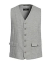 Cinque Man Tailored Vest Light Grey Size 38 Cotton, Polyester, Viscose, Elastane
