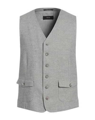 Cinque Man Vest Light Grey Size 38 Cotton, Polyester, Viscose, Elastane