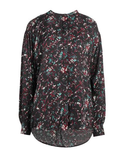 Isabel Marant Étoile Marant Étoile Woman Shirt Charcoal Size 6 Viscose, Rayon In Black