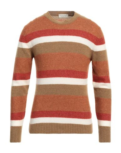 Filippo De Laurentiis Man Sweater Rust Size 42 Cashmere, Silk, Polyester In Red