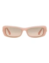 Moncler Minuit Ml0245 Sunglasses Woman Sunglasses Pink Size 55 Acetate