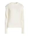 Maria Vittoria Paolillo Mvp Woman Sweater Ivory Size 6 Polyamide, Acrylic, Alpaca Wool In White