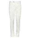 Michael Coal Man Pants Ivory Size 34 Cotton, Elastane In White