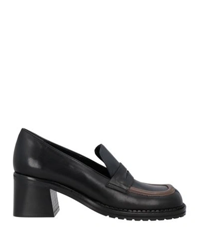 Cerruti 1881 Woman Loafers Black Size 10 Soft Leather