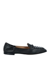 Pomme D'or Woman Loafers Black Size 8 Soft Leather