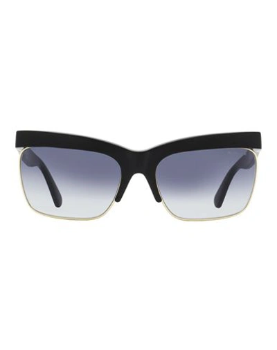 Moncler Veronica Leoni Ml0218p Sunglasses Woman Sunglasses Black Size 61 Acetate, Metal