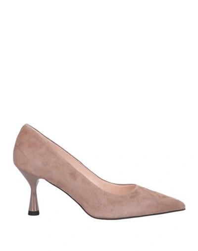 Islo Isabella Lorusso Woman Pumps Khaki Size 11 Soft Leather In Beige