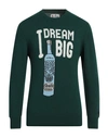 Mc2 Saint Barth Man Sweater With Il Resto È Noia Print In Green