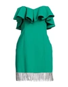 Forte Dei Marmi Couture Woman Short Dress Green Size 2 Polyester In Green