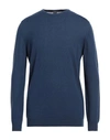 Fedeli Man Sweater Navy Blue Size 42 Cashmere, Polyamide