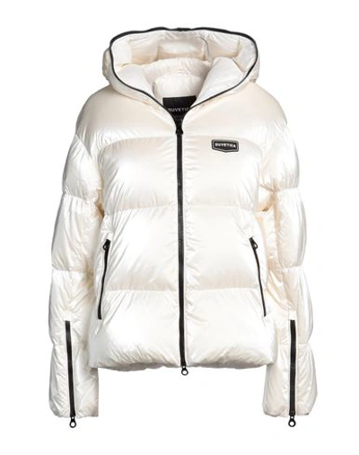 Duvetica Woman Down Jacket Ivory Size 10 Polyamide In White