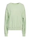 American Vintage Woman Sweatshirt Light Green Size L Cotton