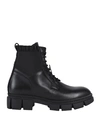Karl Lagerfeld Woman Ankle Boots Black Size 10 Calfskin In Black
