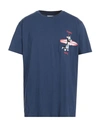 Front Street 8 Man T-shirt Blue Size Xl Cotton In Blue