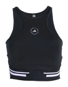 Adidas By Stella Mccartney Asmc Tpa Cr H. R Woman Top Black Size L Recycled Polyester, Elastane In Black
