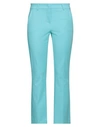 Cambio Woman Pants Turquoise Size 16 Cotton, Elastane In Blue