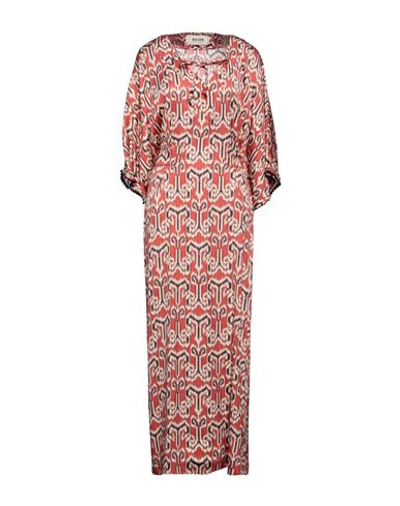 Bazar Deluxe Woman Maxi Dress Red Size 6 Viscose, Elastane