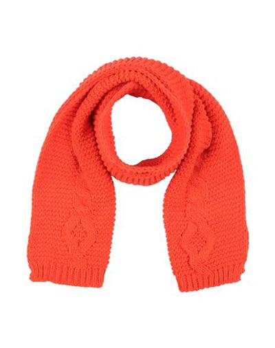 Diana Gallesi Woman Scarf Orange Size - Acrylic, Polyamide, Wool