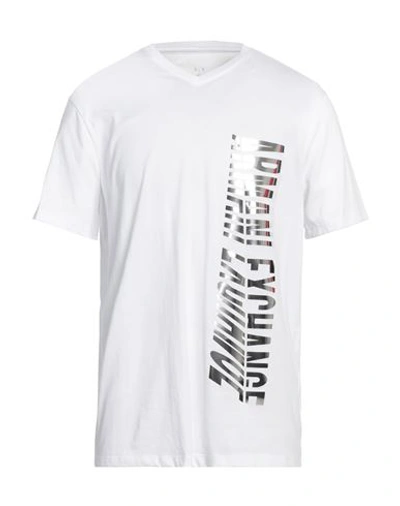 Armani Exchange Man T-shirt Beige Size Xl Cotton