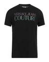 Versace Jeans Couture Man T-shirt Black Size M Cotton
