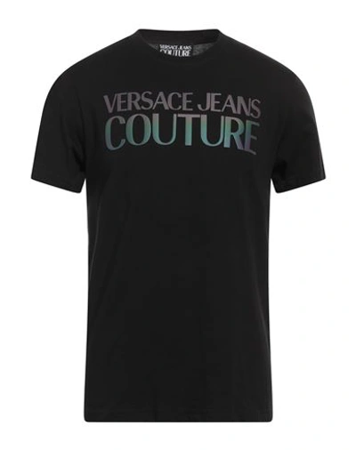 Versace Jeans Couture Man T-shirt Black Size M Cotton