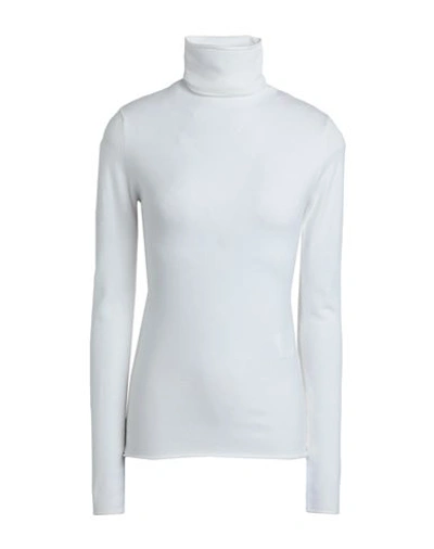 Max & Co . Woman Turtleneck White Size M Viscose, Polyester