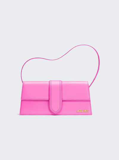 Jacquemus Le Bambino Long Bag In Neon Pink