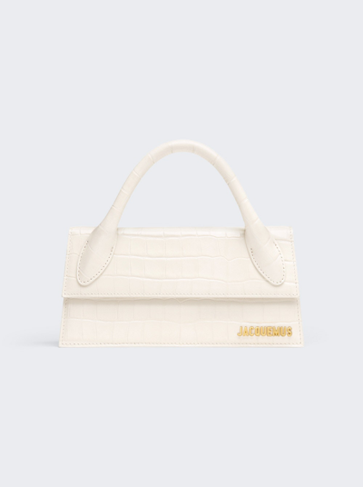 Jacquemus Le Chiquito Long Bag In Ivory
