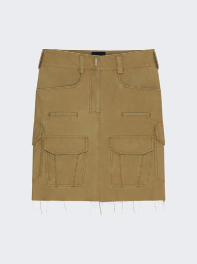 Givenchy Cargo Skirt In Gold