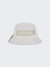 Givenchy Men's Bucket Hat In Mesh With Zip In Light Grey