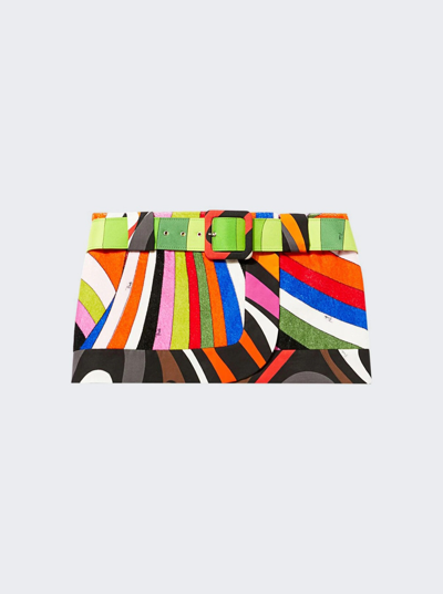 Pucci Iride-print Wrap Mini Skirt In Multicolor