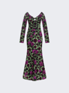 Agua By Agua Bendita Nube Fortuna Floral-print Cotton-blend Maxi Dress In Multicolor
