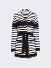 Valentino Stripped Knitted Cardi-coat
