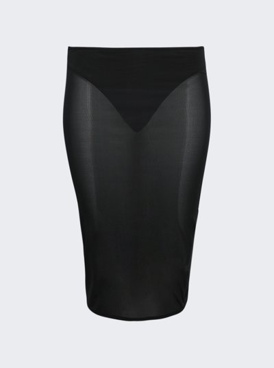 Courrã¨ges Second Skin Tube Skirt In Black