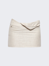 Jacquemus La Mini Jupe Bahia In Light Beige