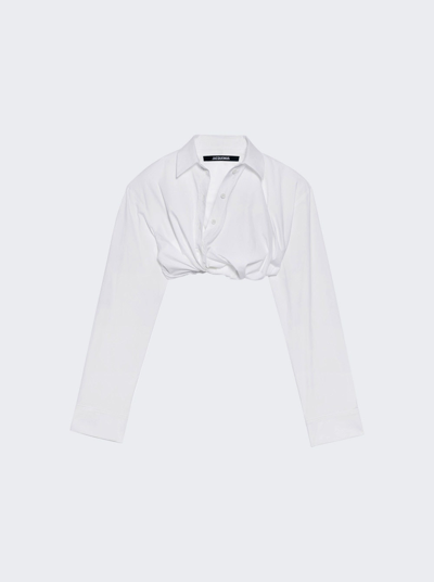 Jacquemus La Chemise Bahia Courte In White