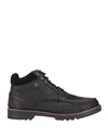 Jack & Jones Man Ankle Boots Charcoal Size 7 Leather In Grey