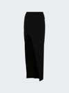 Rick Owens Black Hollywood Theresa Midi Skirt In Black