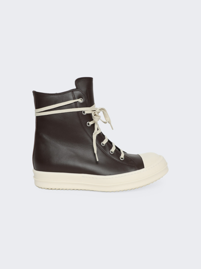 Rick Owens Ramone High-top Trainers In Black