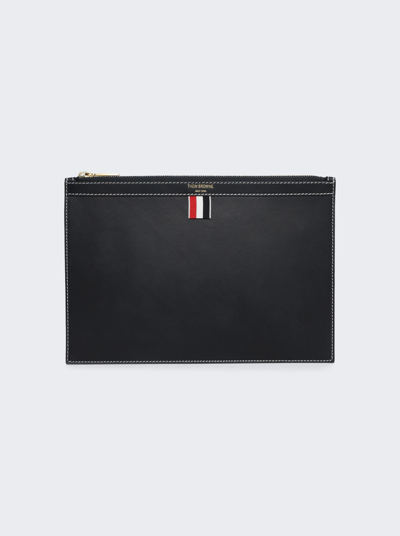 Thom Browne Small Document Holder In Navy