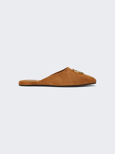 Bally Gylon Slippers In San Fernando Tan