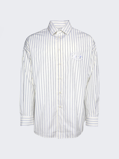 Diesel S-doubly-stripe Shirt In White
