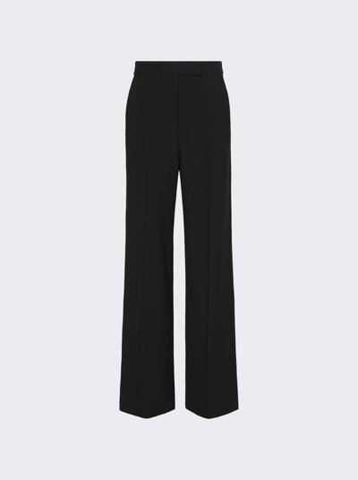 Proenza Schouler Crepe Pressed-crease Tailored Trousers In Black
