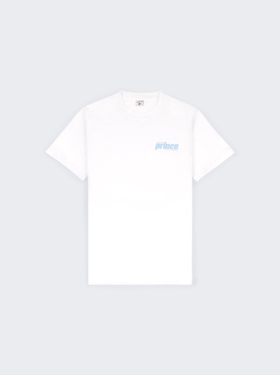 Sporty And Rich Prince Sporty T-shirt In White And Bel Air Blue