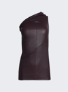 RICK OWENS ATHENA LEATHER TANK TOP