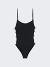 GUCCI SPARKLING JERSEY SWIMSUIT WITH HORSEBIT