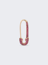 Anita Ko Safety Pin 18-karat Rose Gold Ruby Single Earring In 18k Rose Gold