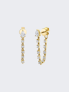 Anita Ko Loop Earrings With Pear Diamond Studs In 18k Yellow Gold