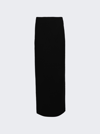 Monot High-waisted Column Maxi Skirt In Black